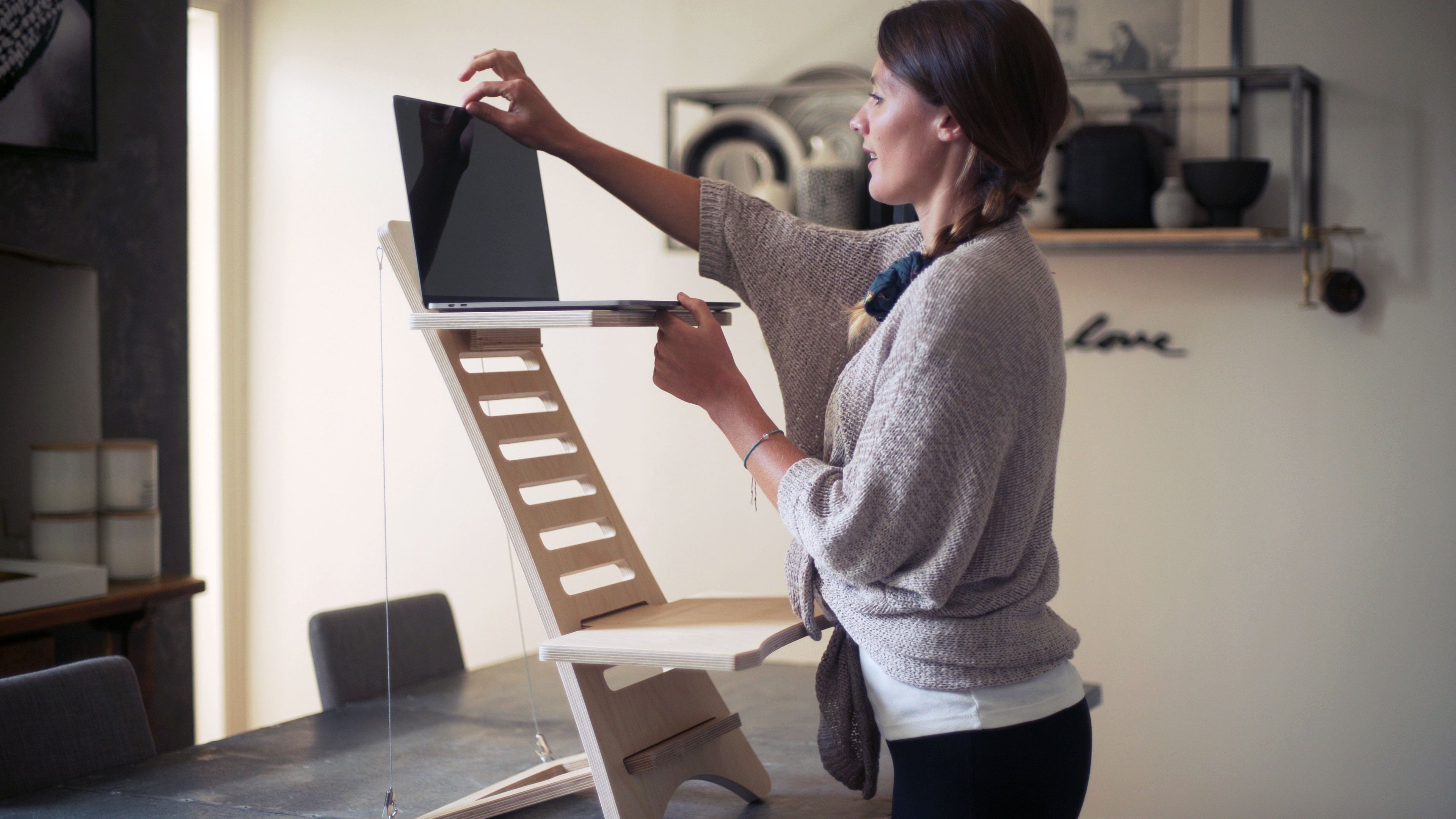 Standing Desk Stan 1 + Wider Shelf Bundle – HumbleWorks.